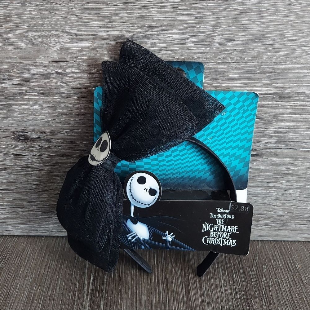 Disney Tim Burton’s The Nightmare Before Christmas Jack Skellington Headband Bow